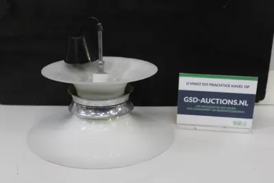 Design hanglamp met metalen en glazen delen – kavel bij GSD Auctions, Zoeterwoude