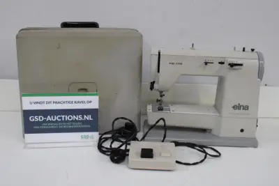 Elna Zig Zag Naaimachine met Koffer – kavel bij GSD Auctions, Zoeterwoude