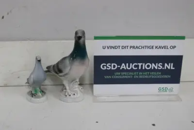 Set porseleinen duiffiguren – kavel bij GSD Auctions, Zoeterwoude