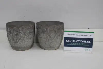 Set van 2 plantenpotten – kavel bij GSD Auctions, Zoeterwoude