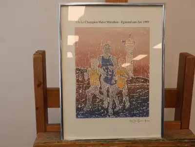 16e Le Champion Halve Marathon - 1989, ingelijste print – kavel bij GSD Auctions, Zoeterwoude