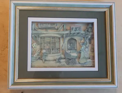 Ingelijste Anton Pieck papercraft 'Children's Toys' – kavel bij GSD Auctions, Zoeterwoude