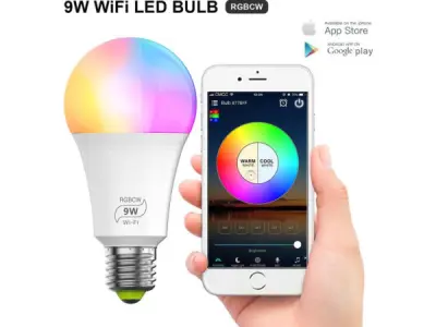 Set van 2 iBello Smart WiFi LED Lamp - E27 - 9W – kavel bij XL Auctions