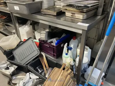RVS werktafel – kavel bij VH Auctions