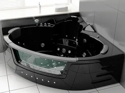 2 Persoons Whirlpool massagebad - hoekbad 1500x1500x620mm – kavel bij Openbare Verkopen