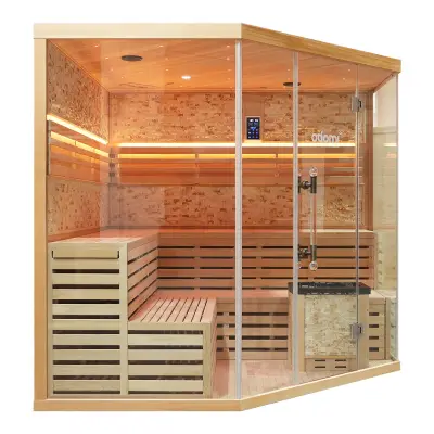 Sauna Nordic Stone Prisma 220x220x210cm - prisma – kavel bij Openbare Verkopen
