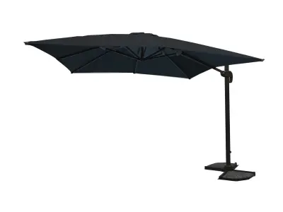 Hangende parasol zwart - 300x300 cm – kavel bij Openbare Verkopen