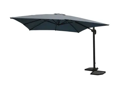 Hangende parasol donkergrijs - 300x300 cm – kavel bij Openbare Verkopen
