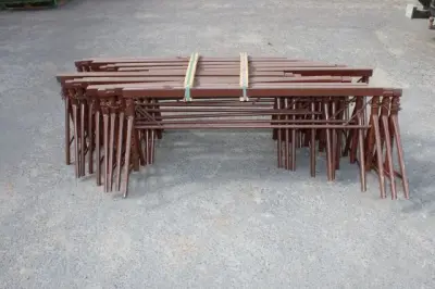 10 x Müba Stukadoorstelling telesc. 150 cm - 420 cm – kavel bij Openbare Verkopen, Ruddervoorde