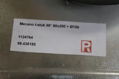 4 x Mecano T 90° van rechth. naar rond – kavel bij Openbare Verkopen, Ruddervoorde