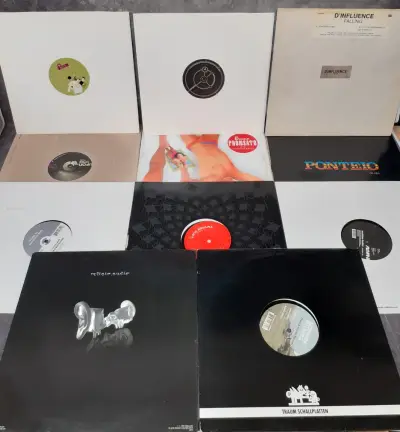 Vinyl: Lot van 11 Minimal & Microhouse Maxi Singles – kavel bij De Kringwinkel, Gent