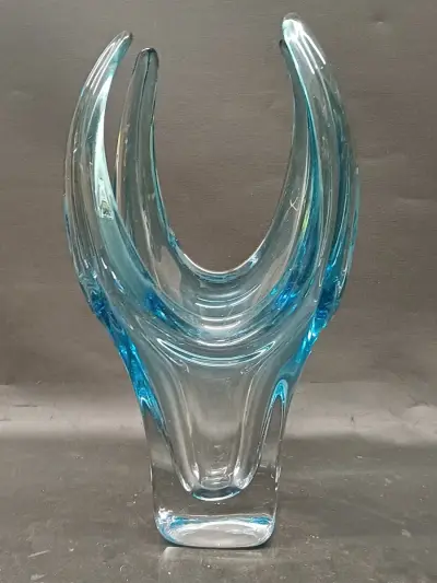 Vintage Murano-Stijl kunstglazen vaas – kavel bij De Kringwinkel, Ninove