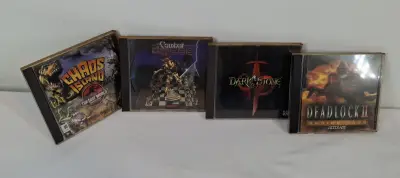 Set van 4 CD-rom pc-spellen in originele doosjes – kavel bij De Kringwinkel, Geraardsbergen