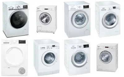 Set van 16 wasmachines en wasdrogers - Gereviseerd B – kavel bij Stocklear