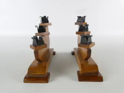 Kandelaren – Trapsgewijs Houten Design – kavel bij De Kringwinkel, Heverlee
