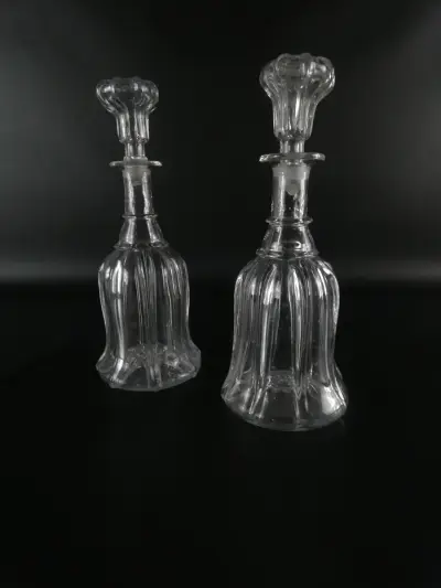 Vintage Engelse glazen karaf met originele stop – kavel bij De Kringwinkel, Heverlee