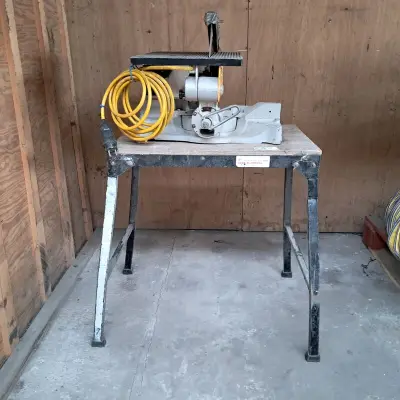 Combinatiezaag met onderstel DeWalt, DW711, bouwjaar 2002 – kavel bij Onlineveilingmeester, Smilde