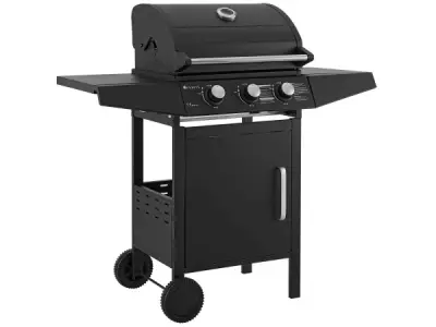 Lousiana Gasbarbecue - 3 branders - Zwart – kavel bij XL Auctions