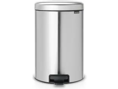 Brabantia NewIcon Prullenbak - 20 liter - Matt Steel – kavel bij XL Auctions
