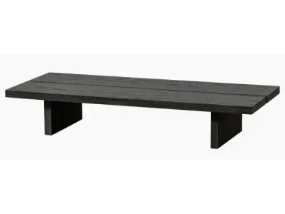 WOOOD Lion Salontafel - MDF - Donkerbruin - 25x140x60 – kavel bij XL Auctions