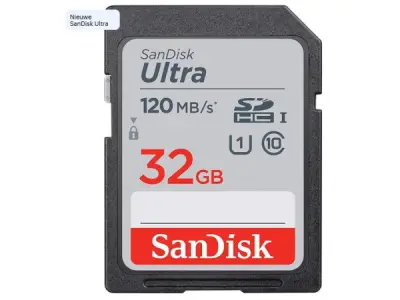 SANDISK Ultra® 32GB SDHC-kaart – Class 10, UHS-I – kavel bij XL Auctions