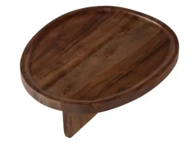 WOOOD Naro Bijzettafel - Acaciahout - Bruin - 34x40x18 – kavel bij XL Auctions