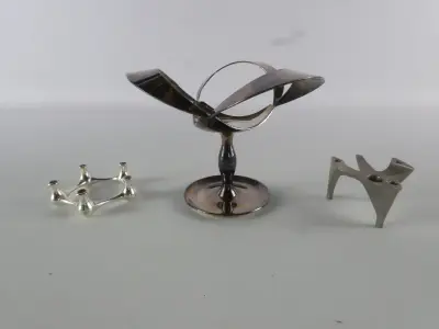 Mid-Century Modern Design – Set van 3 Vintage Tafelobjecten – kavel bij De Kringwinkel, Heverlee