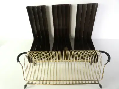 Vintage single-en LP-houders – kavel bij De Kringwinkel, Heverlee