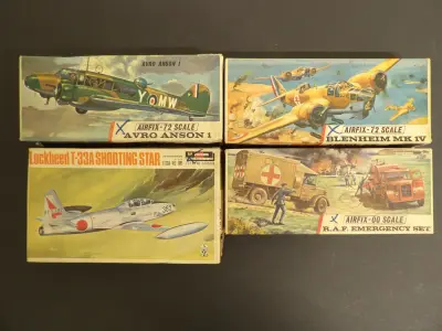 Verzameling vintage modelbouwdozen (jaren '60/'70) – kavel bij De Kringwinkel, Leopoldsburg