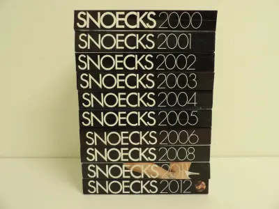 Lot van 10 Snoecks jaarboeken (B) – kavel bij De Kringwinkel, Leopoldsburg