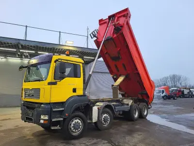 MAN TGA 41.440 Tipper 18m3 Meiller Tipper Steelsuspension 8x8 Big-Axle Manual Euro 4 – kavel bij BAS World Auctions, Veghel