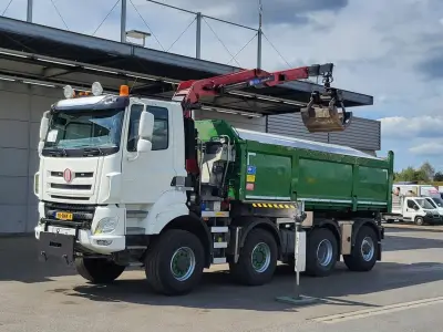TATRA Tatra Phoenix Tipper NL-Truck HMF 1943Z Crane87800 17m3 HSW Big-Axle Steering-Axle 8x6 Automatic Euro 6 – kavel bij BAS World Auctions, Veghel