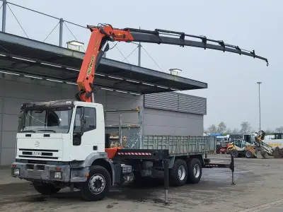 Iveco 260E30H Open Palfinger PK27000 E Kran crane Winch Remote control Big-Axle – kavel bij BAS World Auctions, Veghel