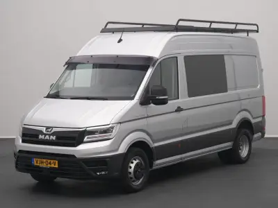 MAN TGE 3.180 Closed van Automaat Dubbele Cabine Dubbellucht 3,5t Trekhaak AC/Climate Navi Carplay Imperiaal Euro6 L3H3 – kavel bij BAS World Auctions, Veghel