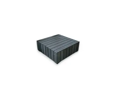 Beach7 universele lounge footstool Verona large 95x95cm - alu frame - polywood latten in panter grey – kavel bij GSD Auctions, Zoeterwoude