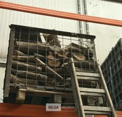 1 Palletbox hard hout – kavel bij Belga Veilingen, Lummen