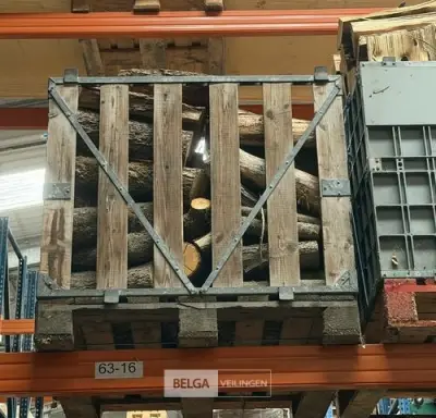 1 Palletbox hard hout – kavel bij Belga Veilingen, Lummen