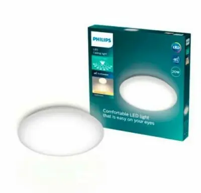 Philips plafondlamp led 2000 lumen 20W 2700K IP20 – kavel bij Belga Veilingen, Bree