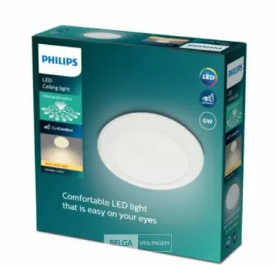 Philips Cinnabar plafondlamp rond met geïntegreerde LED 6W Ø25 cm – kavel bij Belga Veilingen, Bree