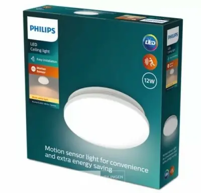 Philips plafondlamp led 1350 lumen 12W 2700K IP20 – kavel bij Belga Veilingen, Bree