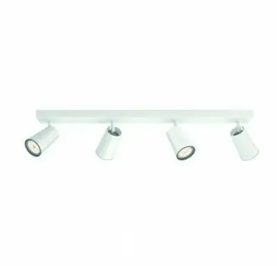 Philips Paisley opbouwspots wit 4x GU10 – kavel bij Belga Veilingen, Bree