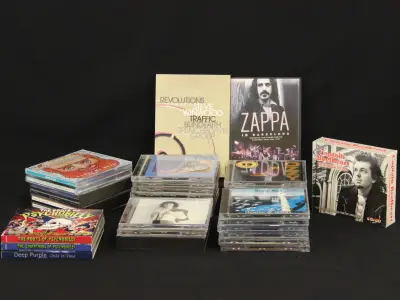 31 rock Cd's – o.a. Gentle giant, Frank zappa, Sonic Youth, Captain Beefheart enz – kavel bij De Kringwinkel, Antwerpen