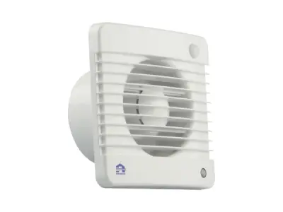 2x Renson badkamerventilator met bewegingschakelaar Ø150mm wit – kavel bij XL Auctions