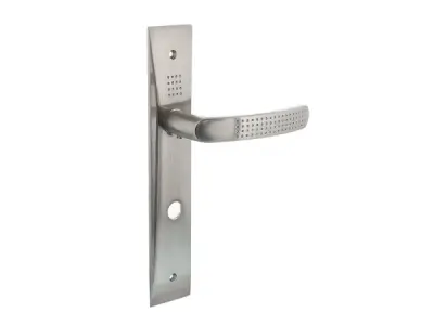 2x Intersteel deurkruk op langschild toilet/badkamer – kavel bij XL Auctions