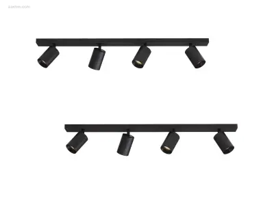 4 x Solo Focus Plafond 4.0 armatuur zwart – kavel bij Auctim, Free delivery within 1-3 weeks after receipt of payment