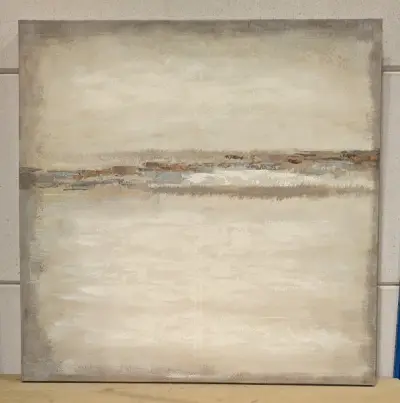Een modern olieverfschilderij op doek (B) – 100x100 – kavel bij Auctionline, Anderlecht