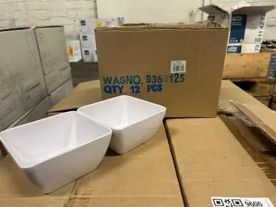 480x Vierkante melamine schaaltjes 12,5 x 12,5 cm – kavel bij Onlineveilingmeester, Hoogeveen