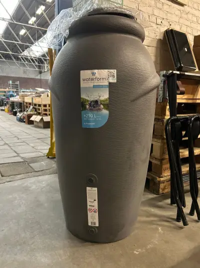 Waterform regenton 210 liter antraciet – kavel bij Onlineveilingmeester, Hoogeveen