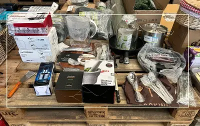 Partij keukenartikelen w.o. diverse pannen, vijzel, glazen, bestek W.o. Hendi, Ikea – kavel bij Onlineveilingmeester, Hoogeveen