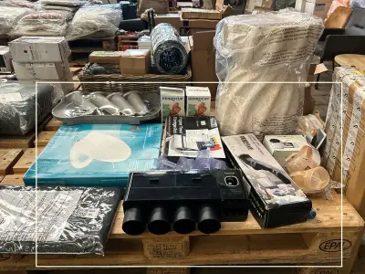 11x Partij diversen w.o. babyfoon met camera, bijzettafel, toiletbril, multifunctioneel opbergrek W.o. Lorbro, Difrax, Born Lucky – kavel bij Onlineveilingmeester, Hoogeveen